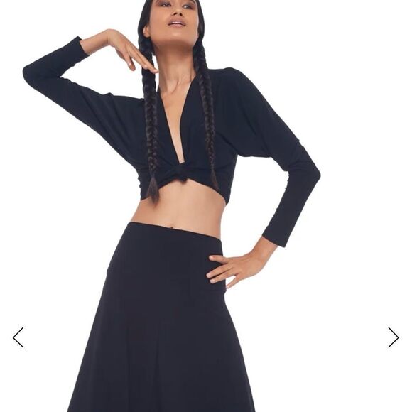 Norma Kamala‎ Dolman Wrap Top Black M NWT - Picture 5 of 9